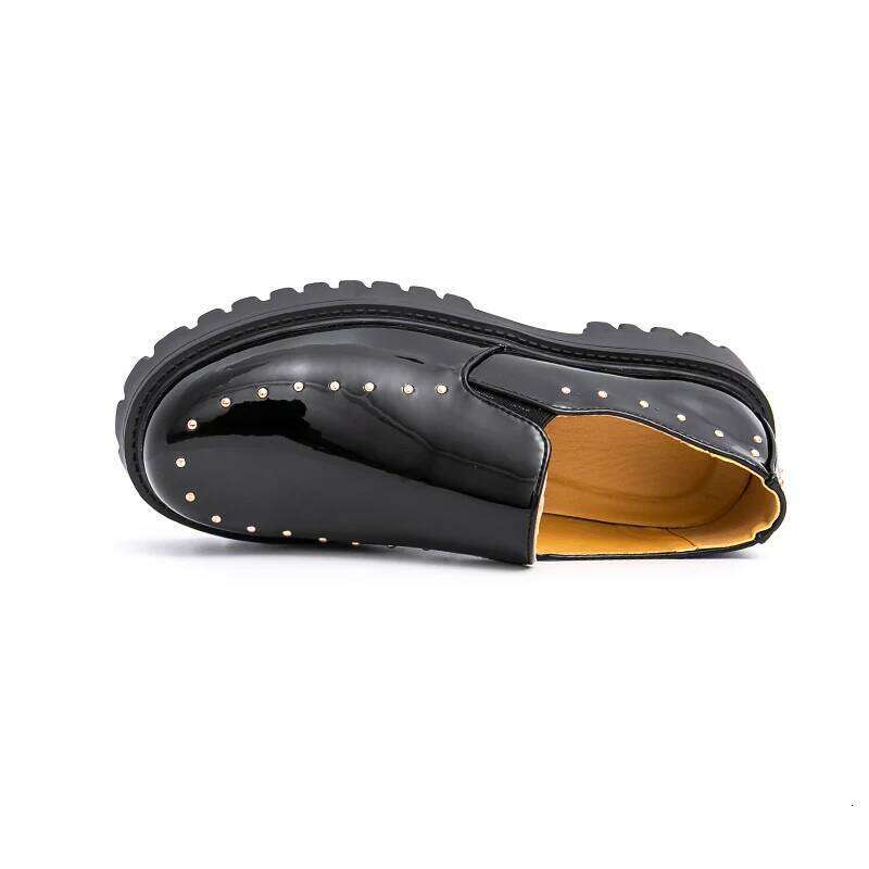 Patent Men Dress Brand Handmade Fashion Platform Elegant Leather Wedding Oxfords Height Increasing Shoes