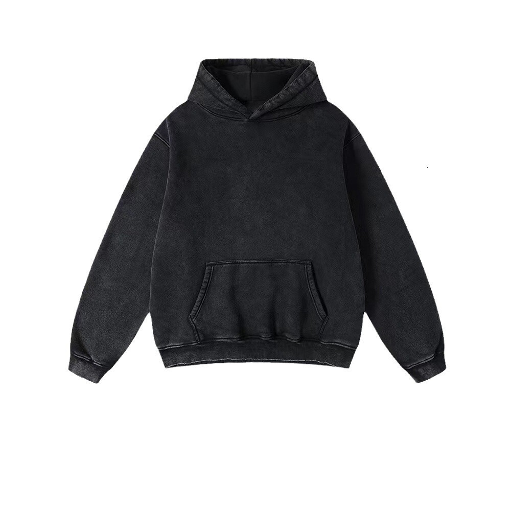 Designer Hoodie Jacket Tracksuit Men Polo Veste Coat 2025 Autumn Winter Heavyweight Fleece Thickened European And American Retro Cross-border Washed S