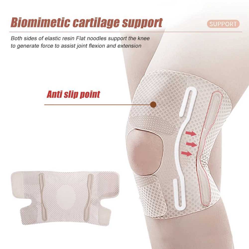 1PC Knee Brace with Side Stabilizers For Relieve Meniscus Tear Knee Pain ACL MCL ArthritisBreathable Adjustable Knee SupportW251024