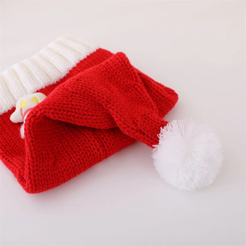 ren s Green Knit Christmas Hat Winter Cozy Reindeer Snowflake Hat for Holiday Celebration Party 251023
