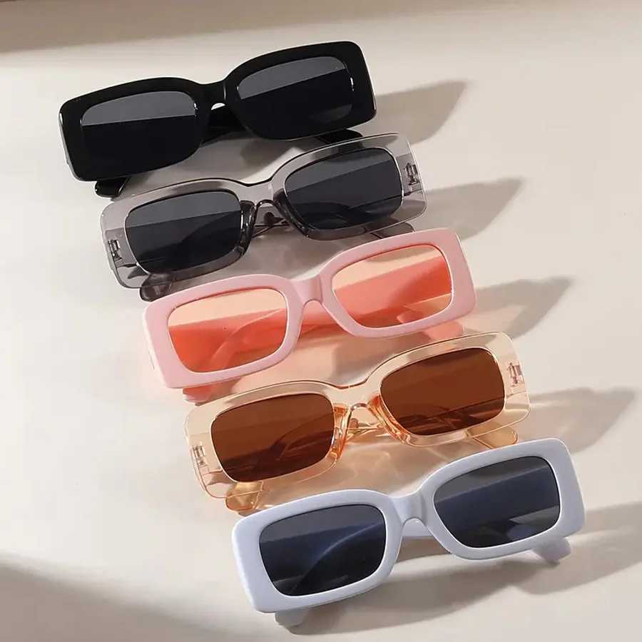 5PCS Vintage Square fashion Women Sunglasses Classic Daily Holiday Beach Travel Decorative Glasses for MenT251024