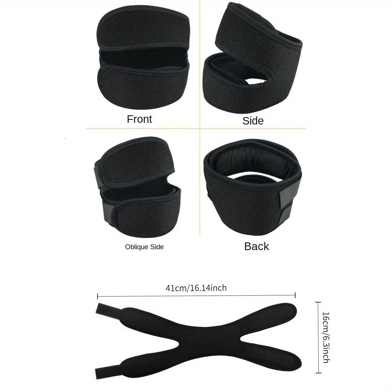 2pcs Knee Braces Adjustable Knee Pads Knee Support Sports Equipment Meniscus Straps Suitable for Running FitnessW251024