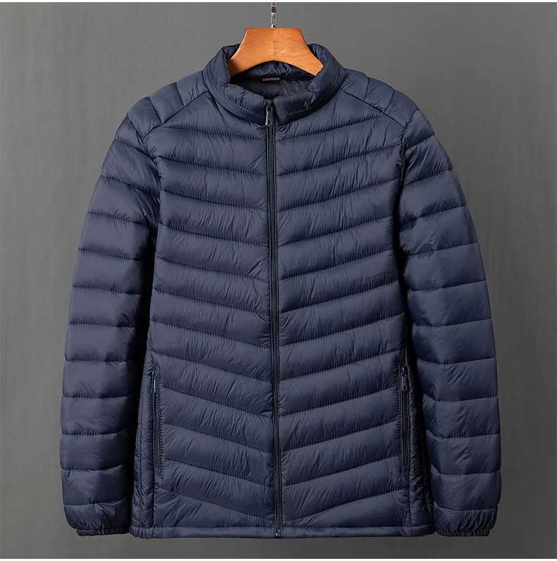 New in Mens Oversize Jacket Autumn Stand Collar Winter Cotton Padded Parka Male Coat Warm Padding Outerwear Korean Style S54 Z251024