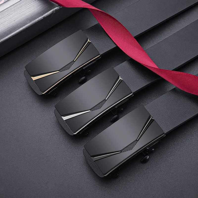 Highquality Alloy Automatic Buckle Mens Belt New Style Design Mens Business Belt Fashion Father Boyfriend Gifts W251024