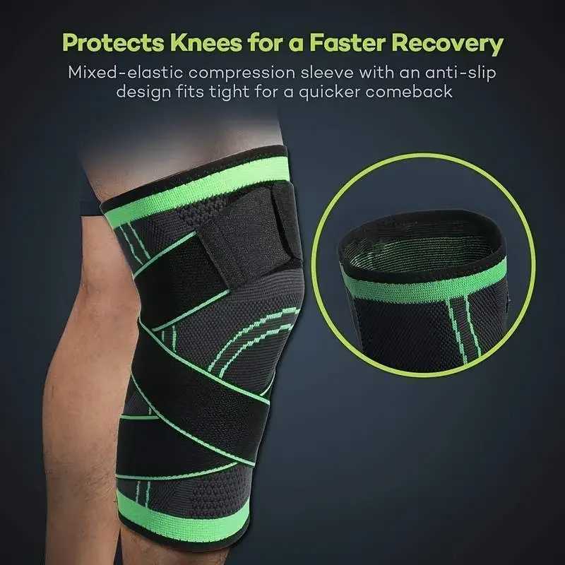 Band Compression Exercise Fitness Knee Pads Running Mountaineering Basketball Knee Pads Warm Nylon Sports Knee Pads Y251024