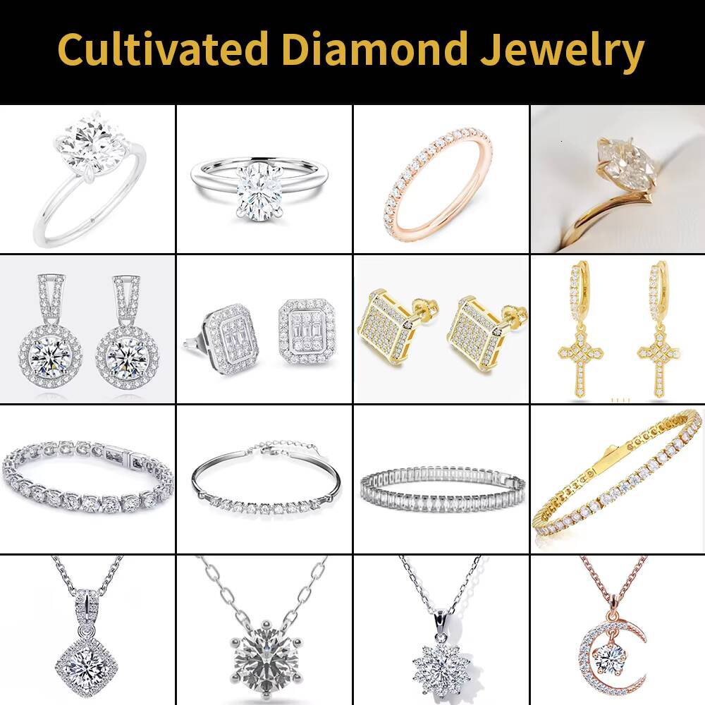 Luxury Custom 2ct Radiant Cut Halo Setting GRA Certified Diamond 14K Moissanite Ring for Women
