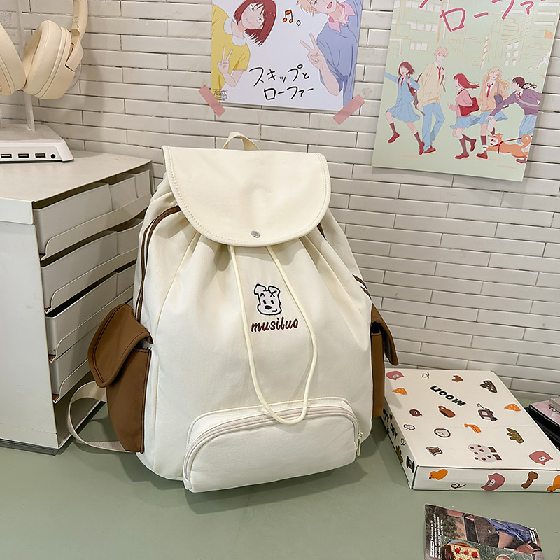 Hot selling new multifunctional cute backpack with large capacity for commuting college students, simple outdoor value designer backpack, backpack