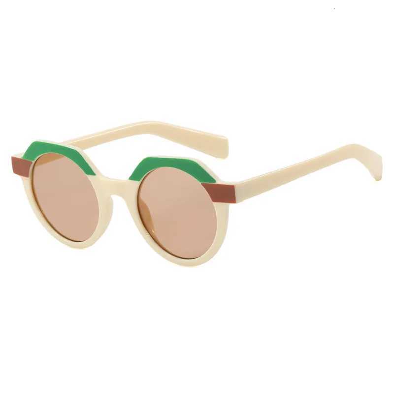 Ins Popular Fashion Round Women Punk Sunglasses Retro Rivets Men Trending Sun Glasses Gradient Shades UV400T251024