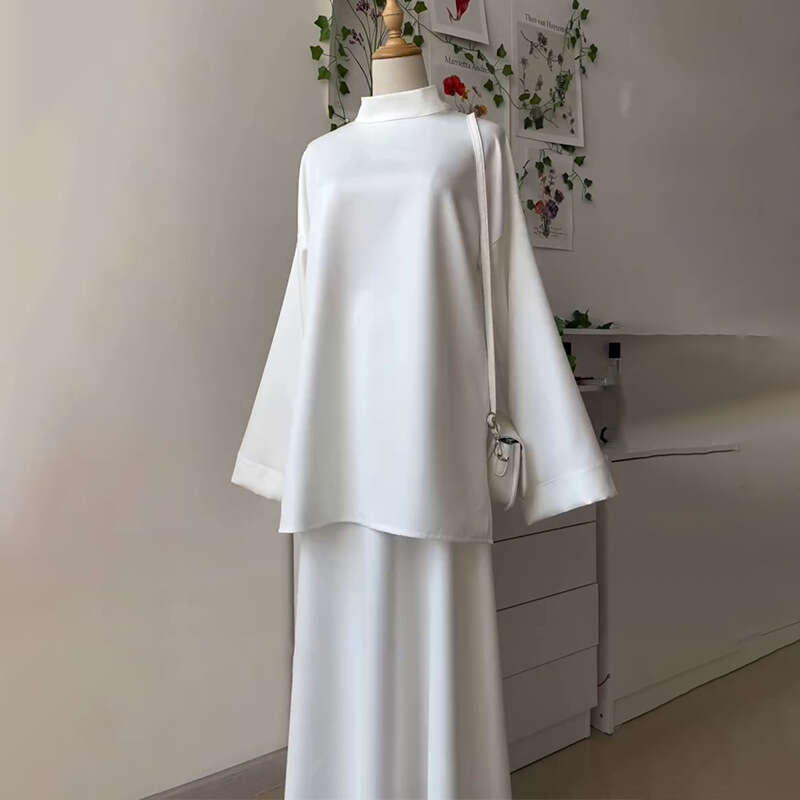 2025 Women's New Elegant and Comfortable Loose Casual Solid Color Suit Dress