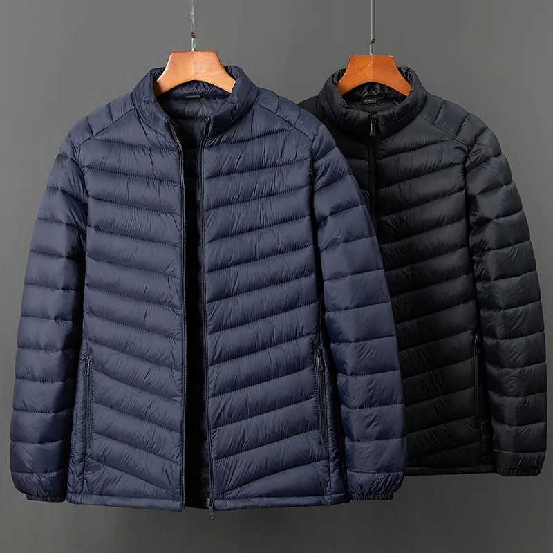 New in Mens Oversize Jacket Autumn Stand Collar Winter Cotton Padded Parka Male Coat Warm Padding Outerwear Korean Style S54 Z251024