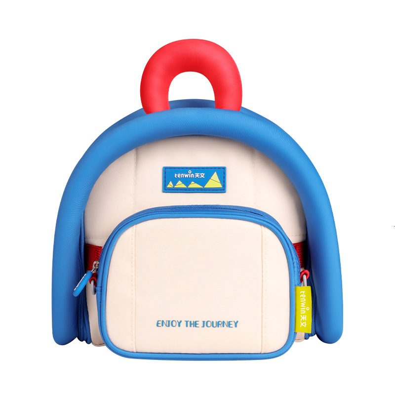 New designer round travel bag, children's crossbody bag combination, fashionable backpack