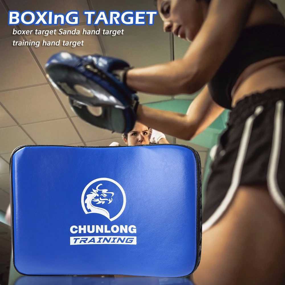 Fitness Taekwondo Kick Pad Punching Bag Boxing Mat Sandbag PU Leather Training Equipment Muay Thai Foot Target Strike Shield Y251023