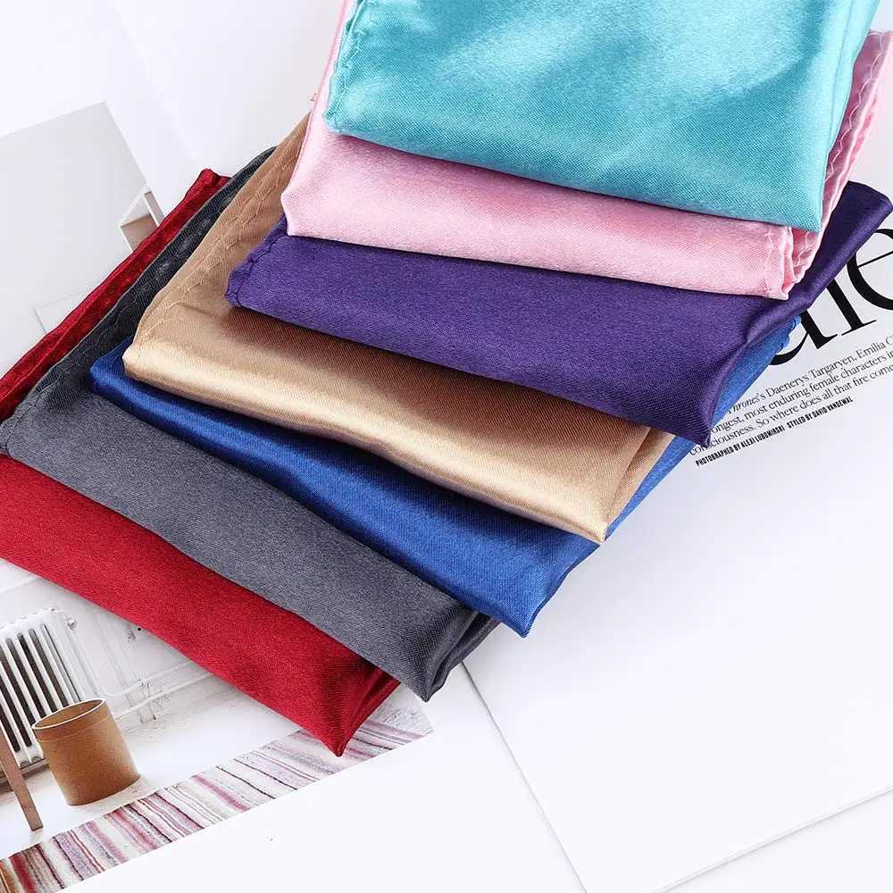 15 Men White Handkerchief Suit Pocket Towel Accories Wedding Banquet Anniversary Cmercial Black e Y251024