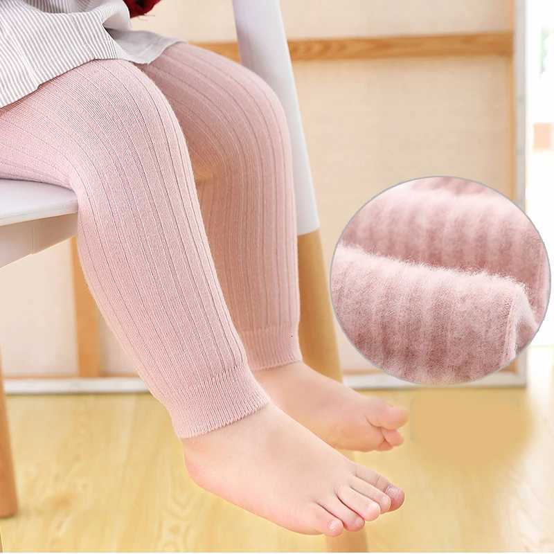 Kids Girl Winter Leggings Toddler Boy Thermal Terry Thick Warm Striped Velvet Pant Newborn Infant Cute Trousers Baby AccessoriesT251024