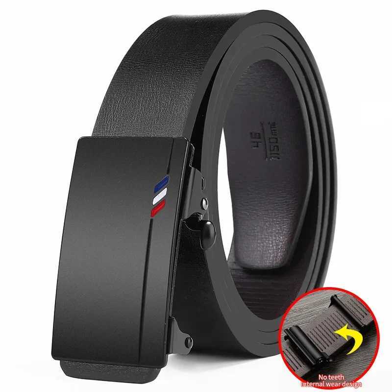 New fashion designer belt for men highquality toothless automatic buckle casual mens business belt W251024