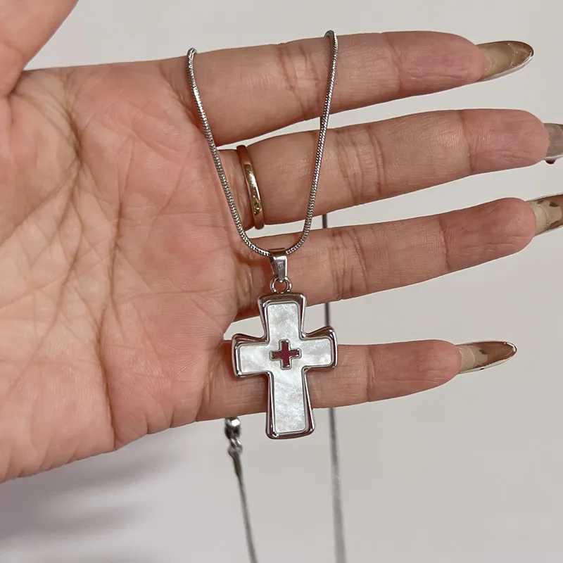 Y2K Cross Necklace With Ins Style Dark Gothic Punk Style Niche Design Unique And Spicy StyleXJ251024