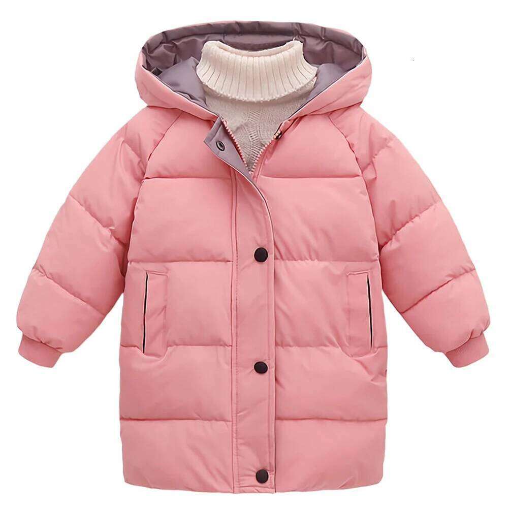 Boys Girls Down Cotton Coat Hooded Kids Padded Puffer Jackets Casual Winter Outerwear Warm Thick Children's Parka Overcoat