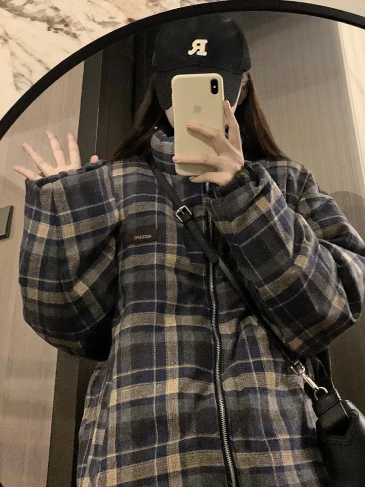 Lightweight Bread Jackets Men Women Reversible Thickened Warm Parkas Japanese Baggy Casual Couple Coats Winter Unisex Cargo Tops 251020