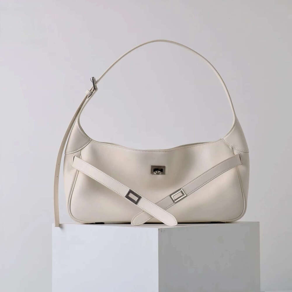 2025 New Ins Chic Design Stylish Black Tote Large Capacity Nappa Cow Leather Women Single Shoulder Bag High-End Ladies Handbag