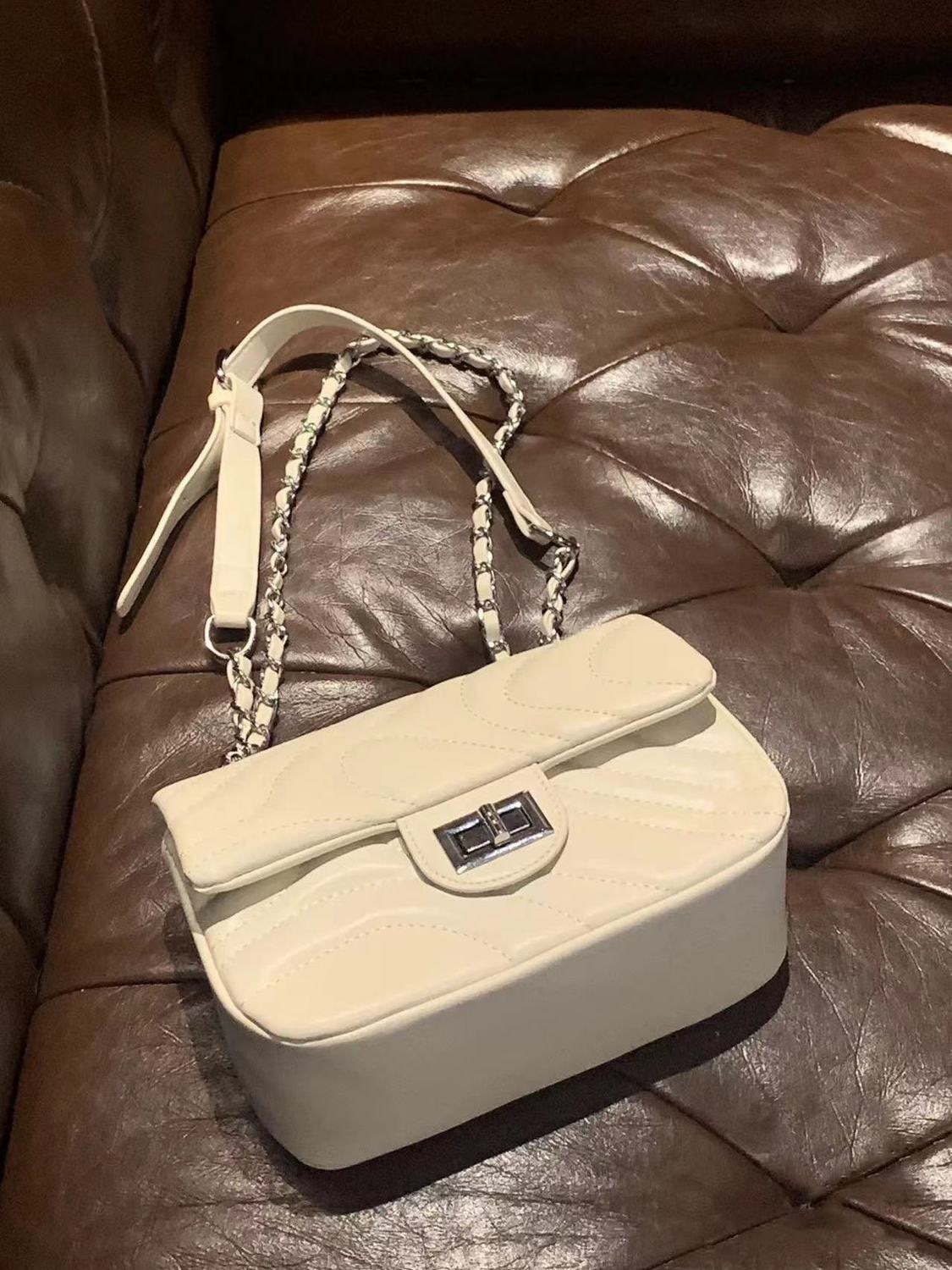 Luxury Brand Designer Bag 2024 Summer Quilted Chain Women's Bag High-End Fashion Versatile Women's Bag Single Shoulder Crossbody Small Squar