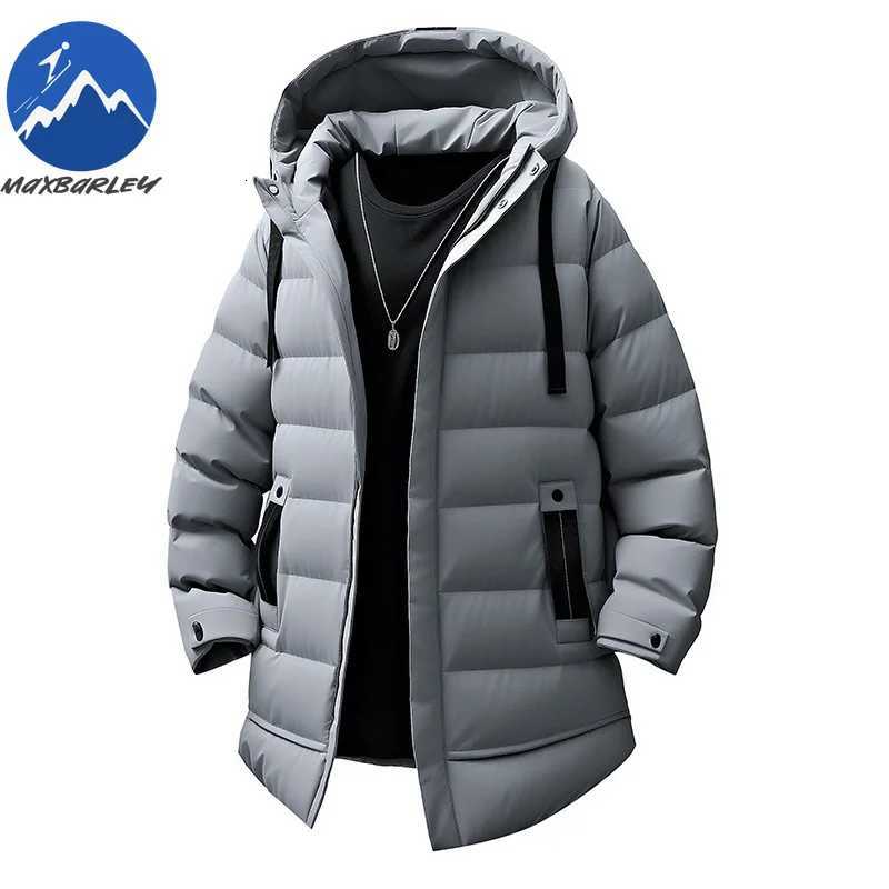 Maxbarley 2025 Winter Warm Parka Long Men Urban Allmatch Thick Cotton Padded Jacket Casual Camping Ski Windproof Hooded Coat Z251024