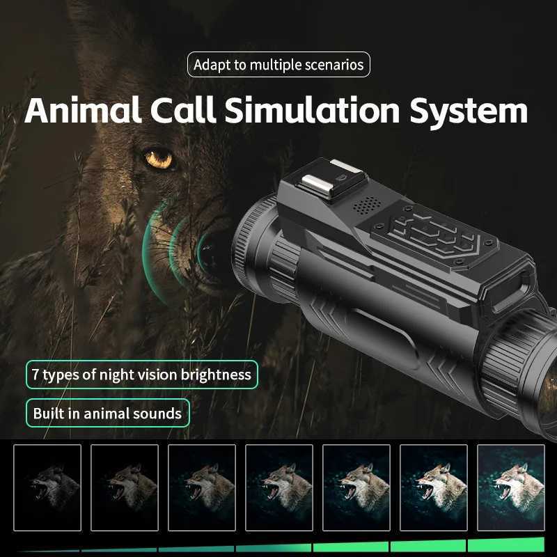 4K colorful infrared night vision device 64 million day and night macro reconnaissance sight monocular handheld camera D12 Y251017