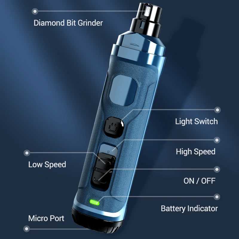 ROJECO N30 Electric Dog Nail Clippers For Dog Nail Grinder Rechargeable Professional Pet Clipper For Cat Claws Cutter Grooming Z202510241