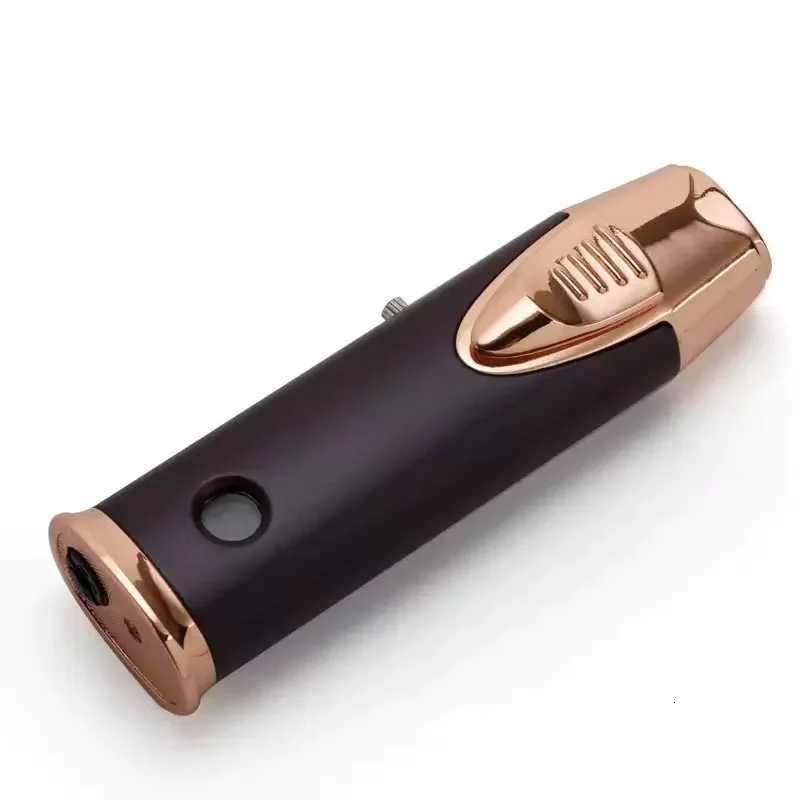 JOBONs new fixed fire dual straight jet small desktop windproof lighter cigar lighter with small spray gun smoking accessories D251024