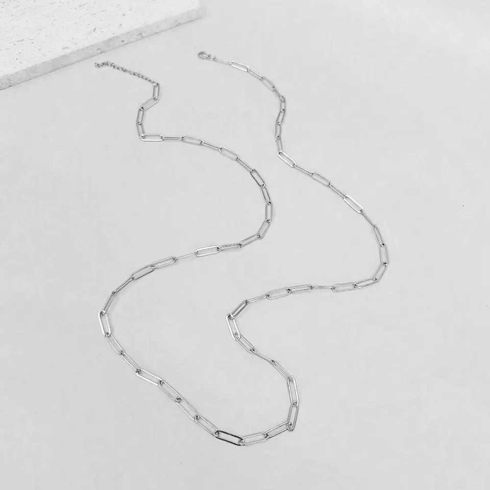 DGIDDK Fashion Stainl Steel Chain Necklace for Men Women Choker Long Hip Hop Necklaces on The Neck Fashion Jewelry GiftXJ251024