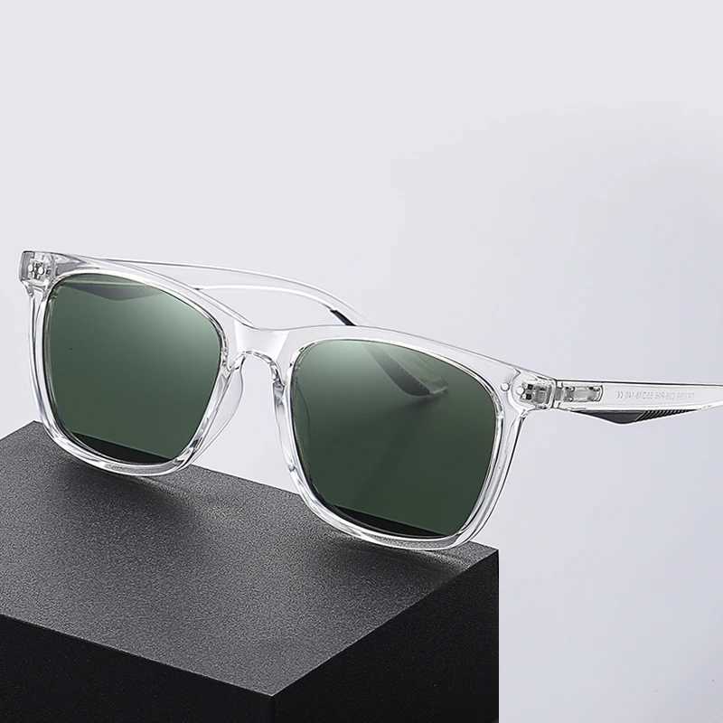 Women Retro Outdoor Polarized Sunglasses For Men Fashion Transparent Korean Square Girl Driving Sun Glasses Unisex UV400T251024