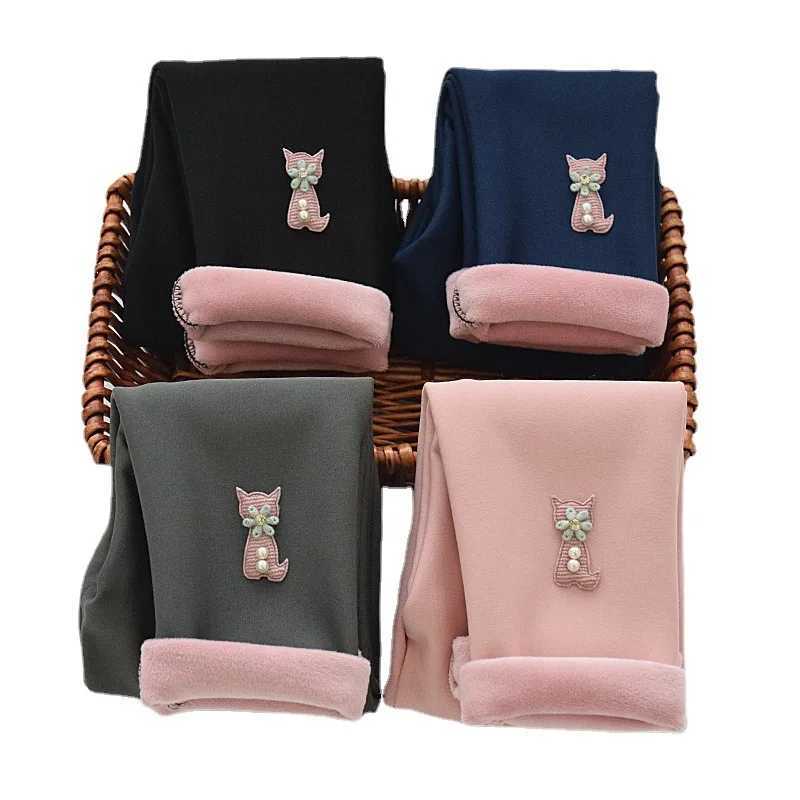 Kids FleeceLined Leggings Thick Warm Pants for Girls Childrens Winter Trousers Kids Leggings Baby Girl ClothesT251024