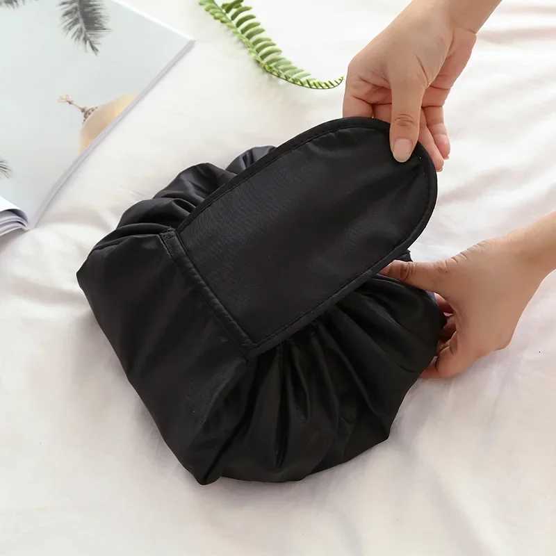 Women Drawstring Cosmetic Bag Travel Storage Makeup Bag Organizer Female Make Up Pouch Portable Waterproof Toiletry Beauty CaseT251024