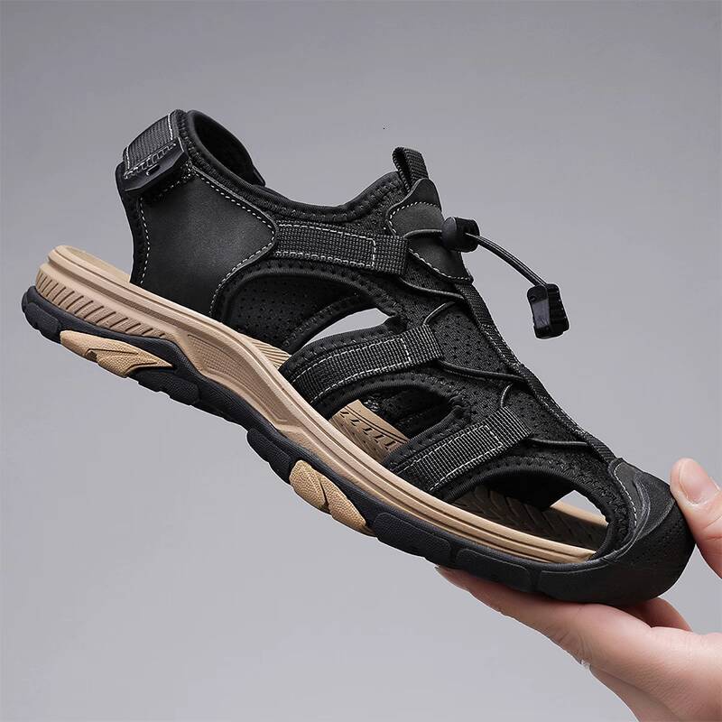 Paul Camel Sandals for Men Summer Breathable Water Shoes Non-Slip Closed-Toe Footwear Ideal for Outdoor Casual Sports & Beach Activities