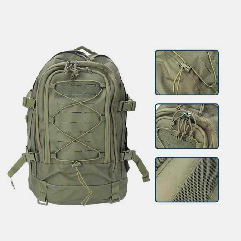 Tactical Outdoor Climbing Backpack Large Capacity 50L Dual Shoulder Bag Hiking Bag for Hiking Climbing Oxford Material Unisex J251024