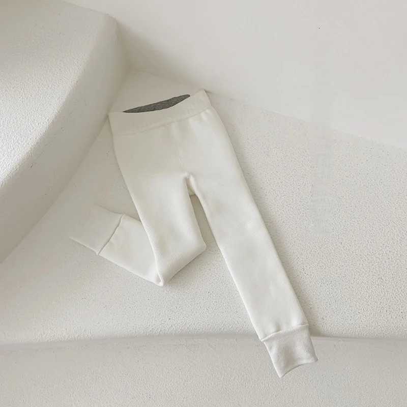 Girls Winter Fleece Kids Pants Waist Korean Warm Pants Versatile Lined Skinny Leggings Childrens for 312YT251024