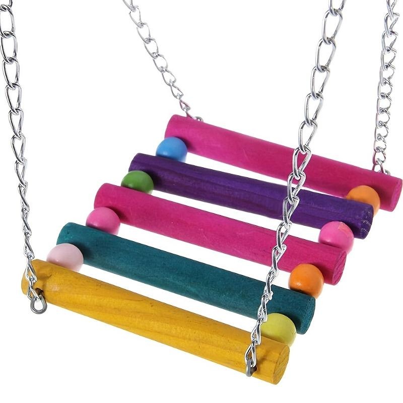 1pc Colorful Hanging Hammock Swing Toys for Pet Birds, Parrot hammock Parrot cage Bird perch