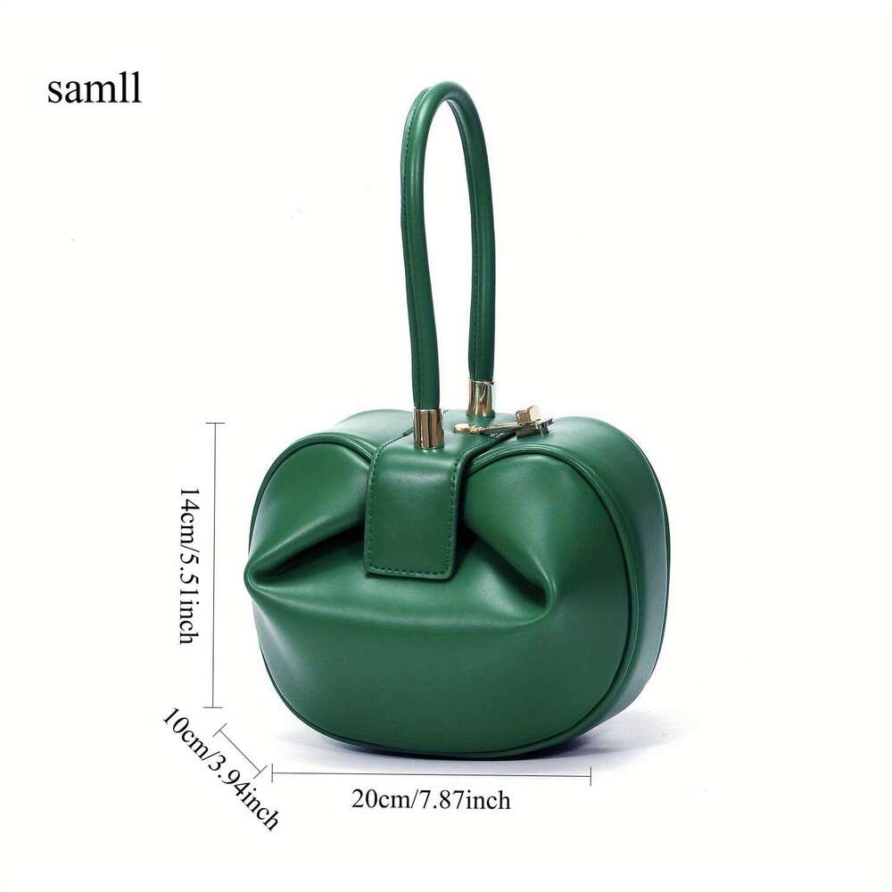 Women's Large Capacity Genuine Leather Handbag Elegant Underarm/Shoulder Purse With Snap Closure, Spacious Interior For Work, Travel, Everyday Av