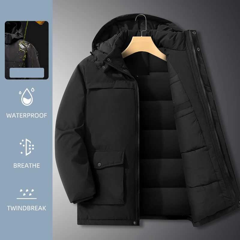 15 Degree Winter New High Quality Thickened Cotton Warm Hooded Cotton Jacket For Men Loose Sports Windproof Oversized Jacket Z251024