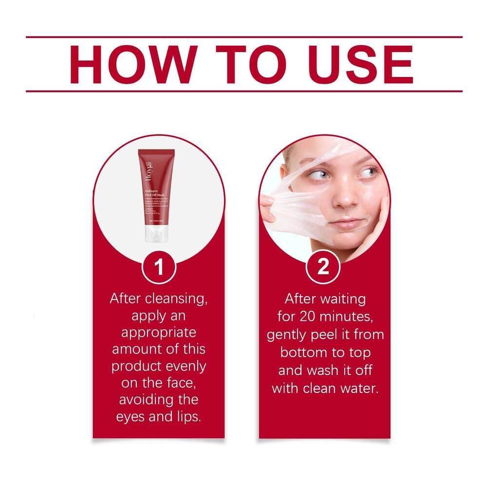 Hoygi Collagen Gentle Hydrating Moisturizing Firming Skin Application Peel-off Mask