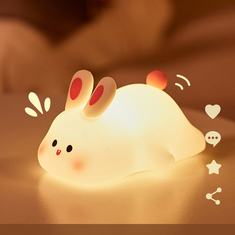 Lamps Shades Cartoon Pig LED Night Light Cute Ornament Room Decor Children's Bedroom Bedside Decoration Atmosphere Birthday Gift 230411