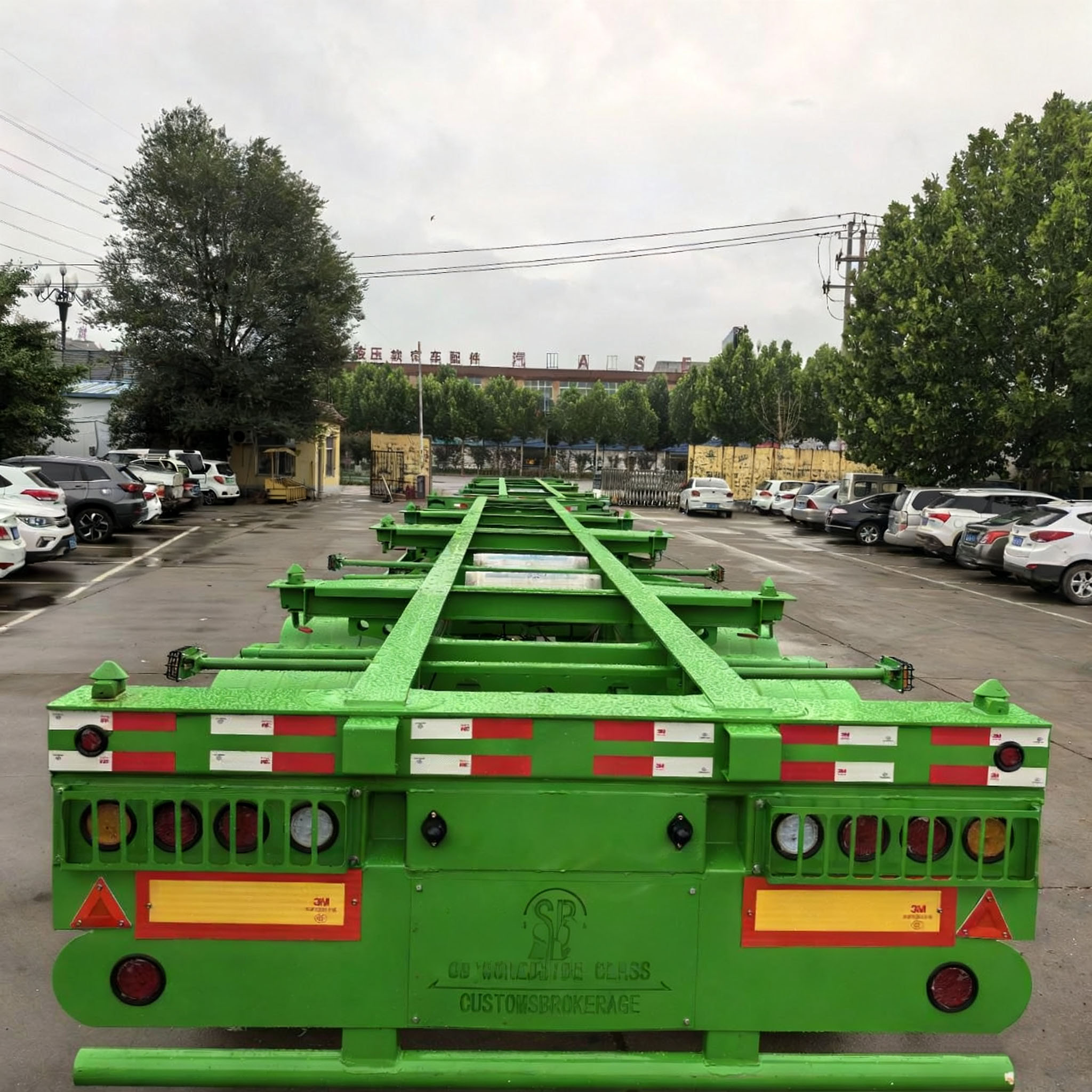 Skeleton semi-trailer. Factory direct sales, supporting customization. Support seamless integration of sea, land, and air. Quick loading and unloading
