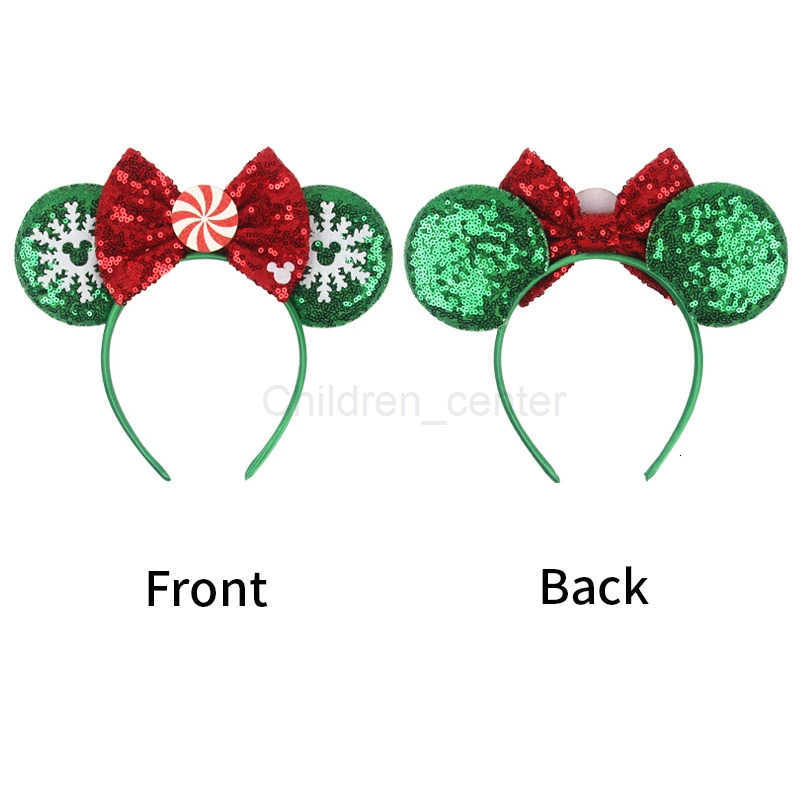 Disney Christmas Cute Mouse Ear Headband for Girls - Festive Holiday Accessory with Adjustable Band
