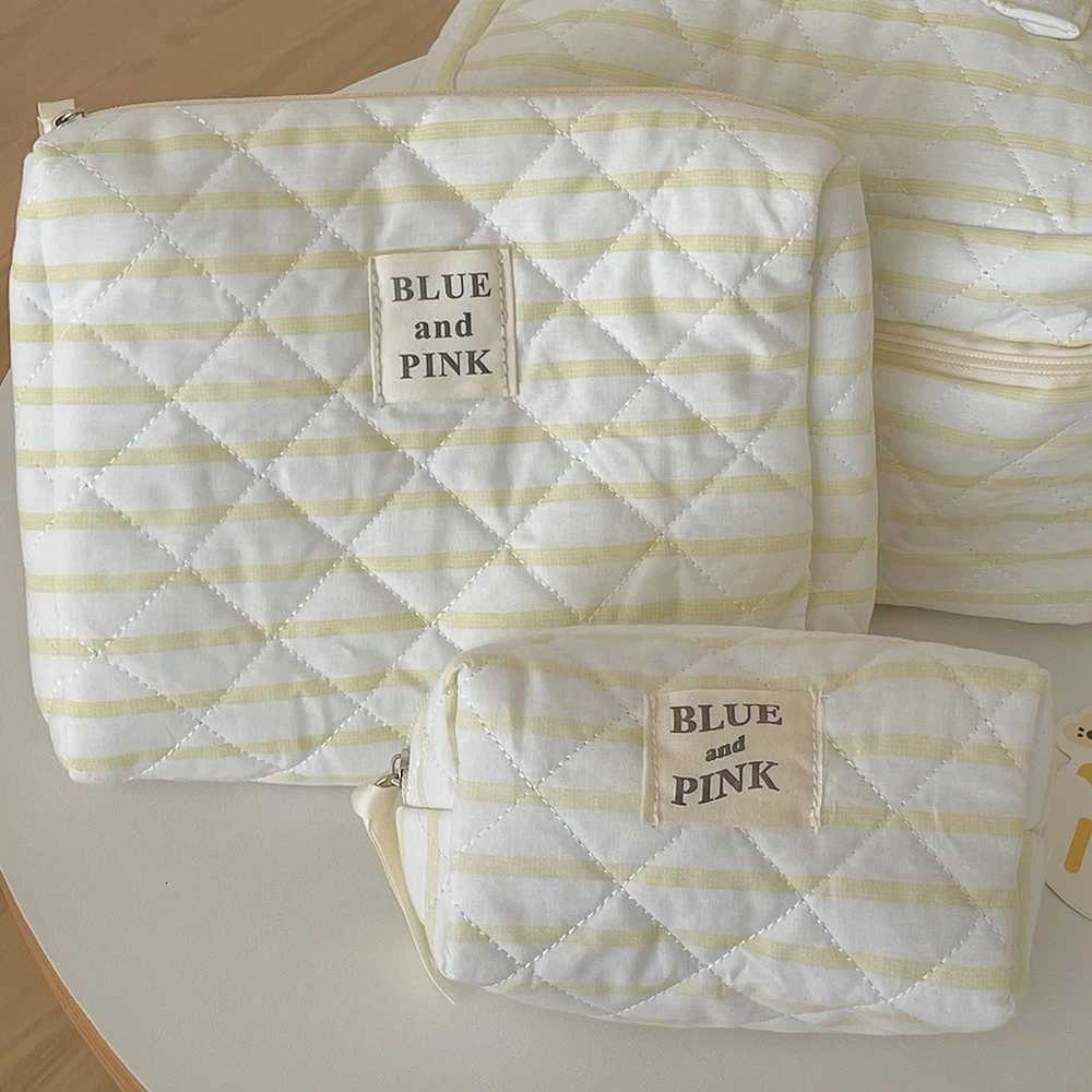 New Women Makeup Quilted Bag Ladies Tote Travel Organizer Cosmetic Storage Pouch Handbag Portable Simple Female Toiletry BagT251024