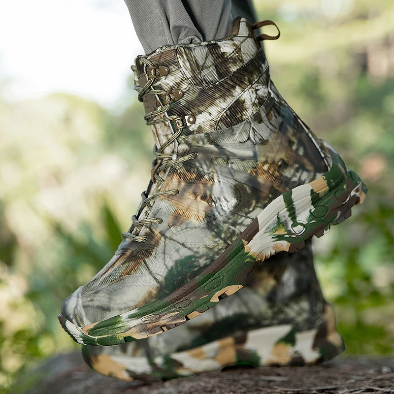 High Quality Camouflage Mens Hiking Boots Big Size 47 Training Tactical Boots Men Jungle Man Safety Shoes zapatos de senderismo 251021
