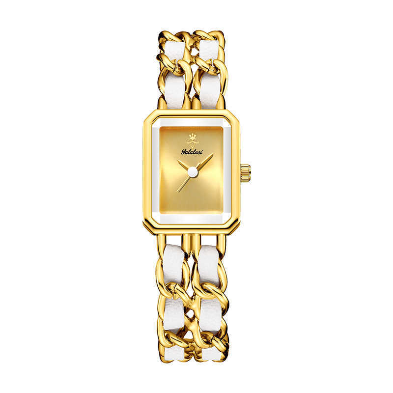 YaLaLuSi Small Square Womens WATCH Quartz Womens WATCH Small Dial Fashion Womens WATCH Z20251024