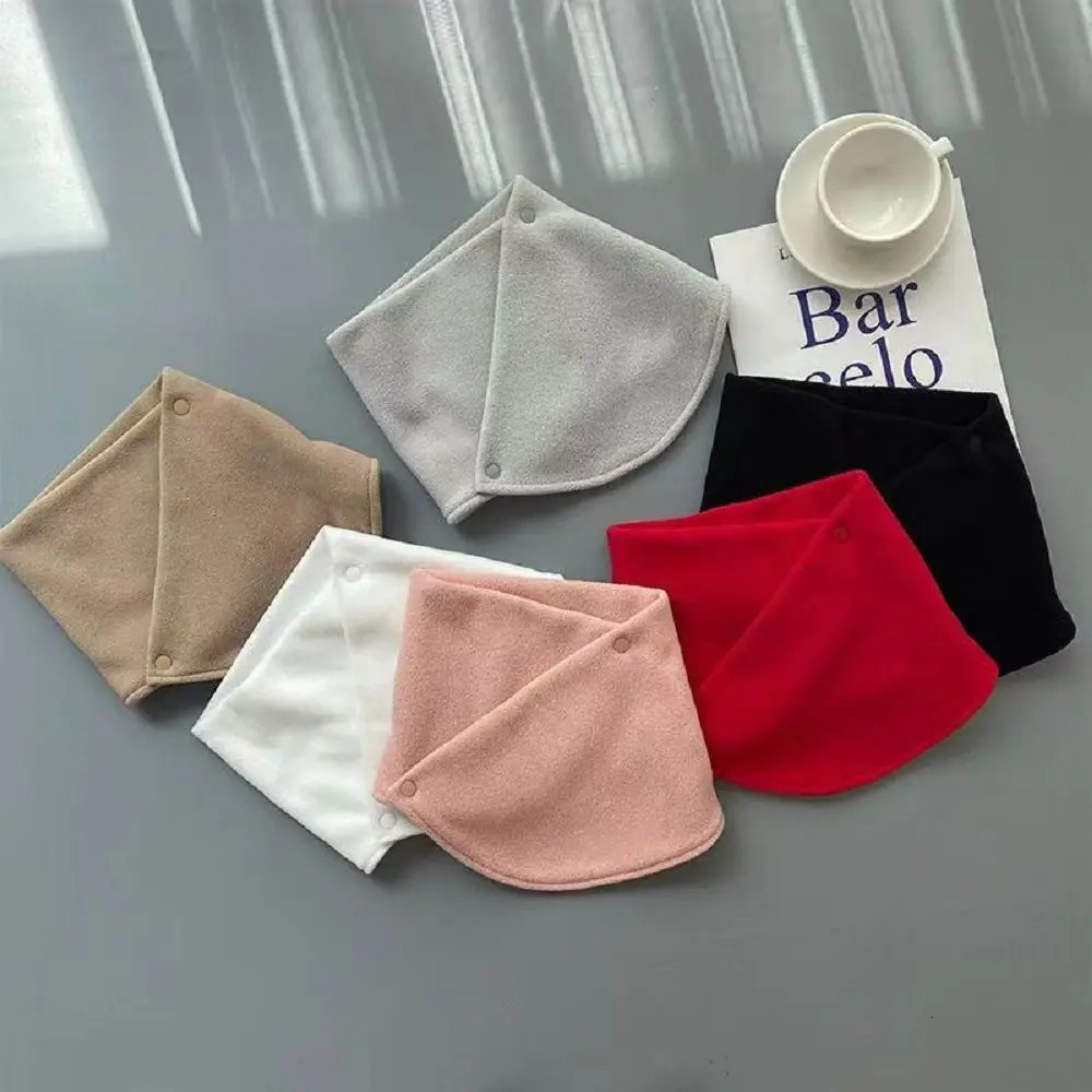Solid Color Fleece Neck Scarf Multifunctional Thickened Plush Neck Protector Neckerchief Neck Collar Plush Neck Cover Autumn 251020