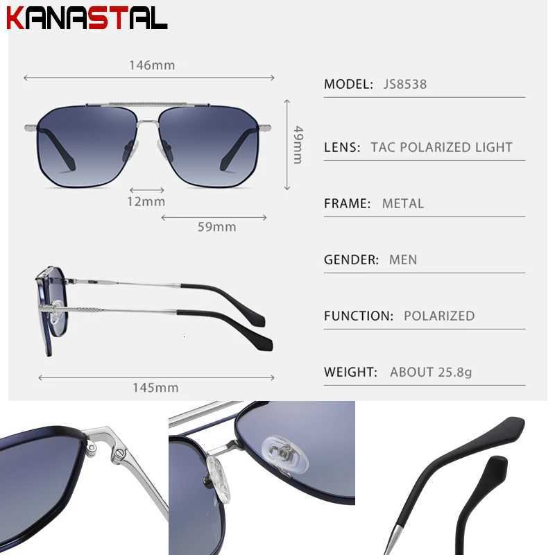 Men Polarized Sunglasses Women Fashion UV400 Sun Glasses Metal Eyeglasses Frame Driving Stadium Party Anti Glare Shade EyewearT251024