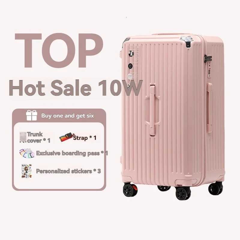 28 inch university student suitcase with large capacity female shock absorber brake universal wheelW251024