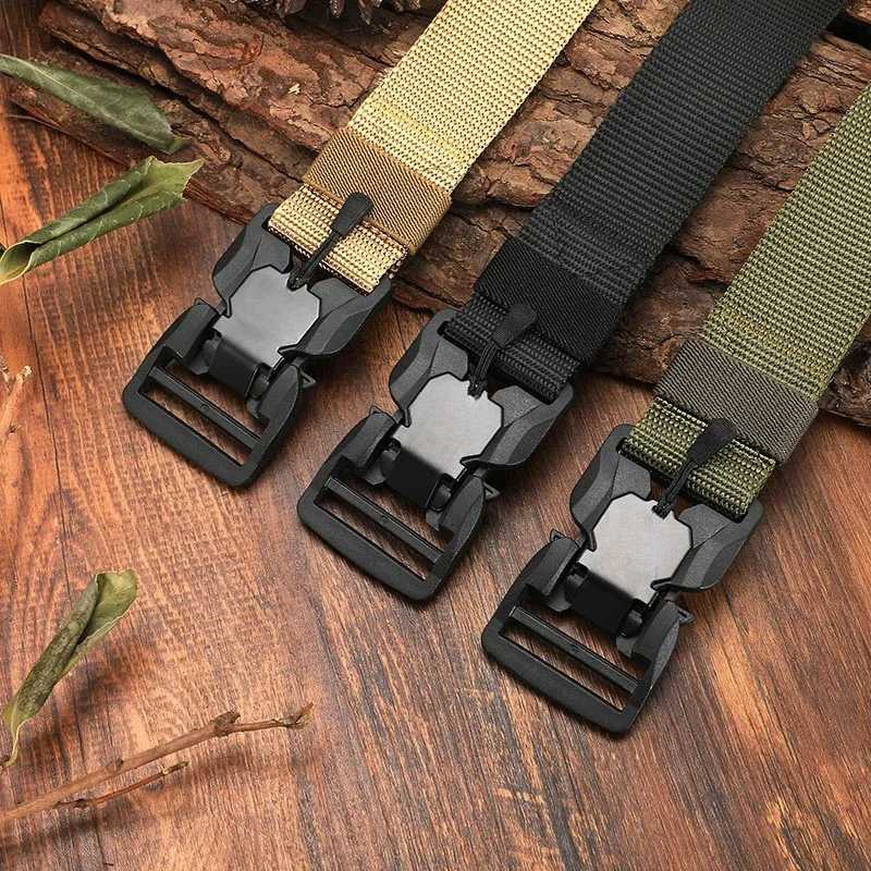 New Mens 125cm Buckle Belt Nylon Braided Lightweight Breathable Daily Commuter Mens Belt men fashion Belts W251024