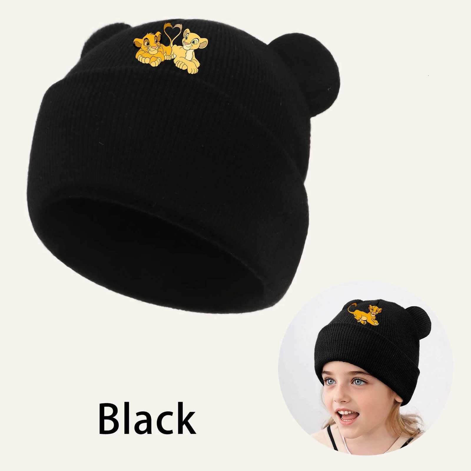 The Lion King Newborn Autumn Winter Baby Warm Knitted Hats with Pom Kids Knit Beanie Hat Children Hat for Boys Girls AccessoriesL251024